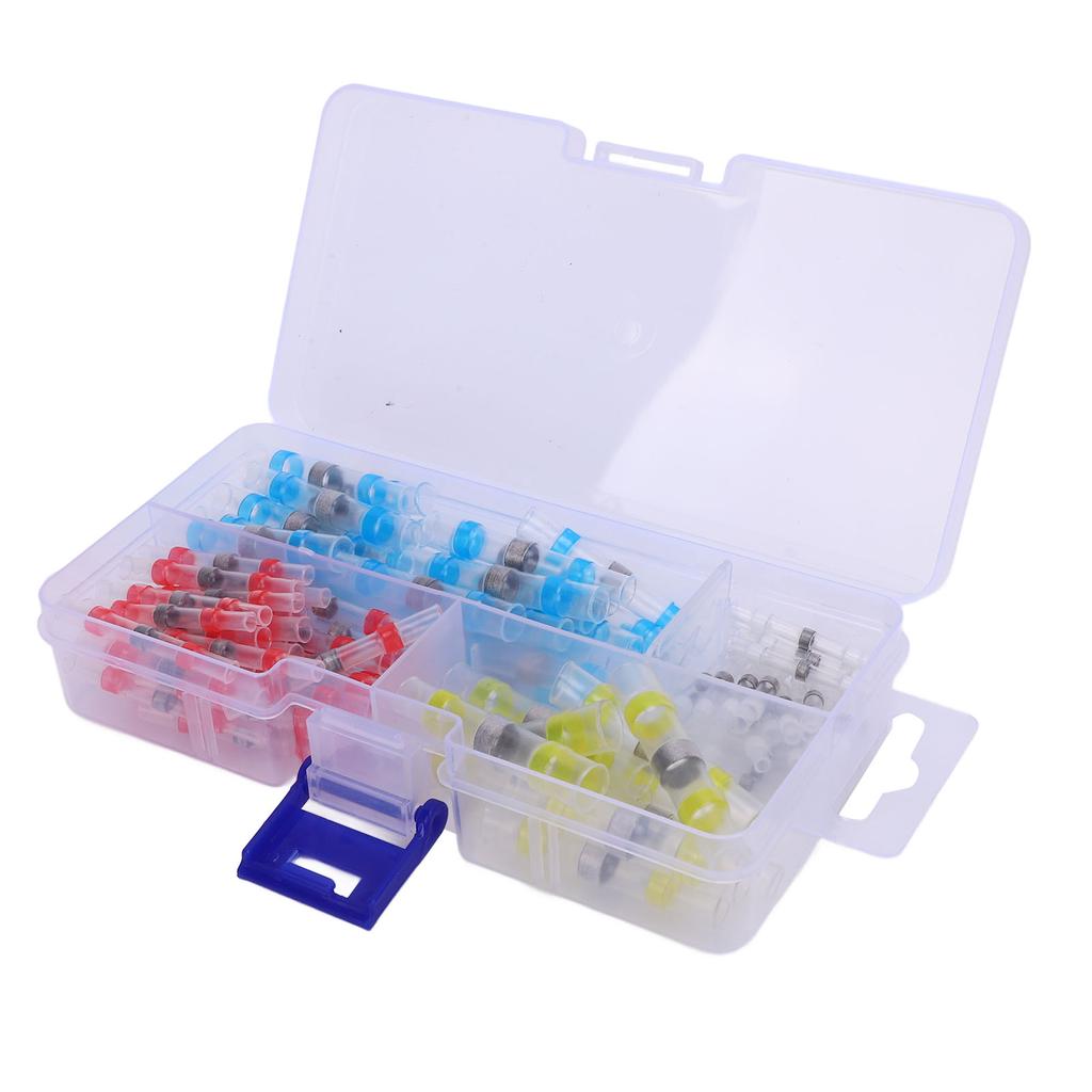 Термоусадочные паяные обжимные клеммы для проводов, комплект, водонепроницаемые, паяльные термоусадочные соединители для