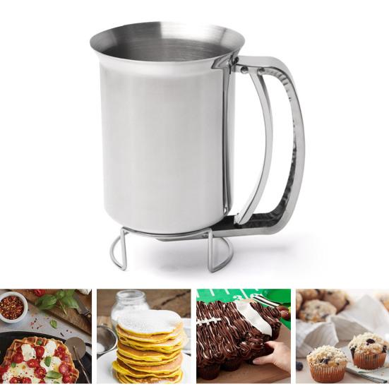 Диспенсер для блинов, простое управление, принадлежности для хлебобулочных изделий, прочная конструкция, быстрозакрывающийся клапан из нержавеющей стали, диспенсер для блинов, современный