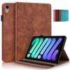 Чехол для iPad Mini 7 Case 8.3" Тисненое дерево PU Кожаная Flip Cover для Funda IPad Mini 2024 Чехол для 7-го 6-го Поколения Mini