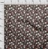 oneOone Cotton Flex Brown Fabric Sports Craft Projects Decor Fabric Printed By The Yard 40 Inch
