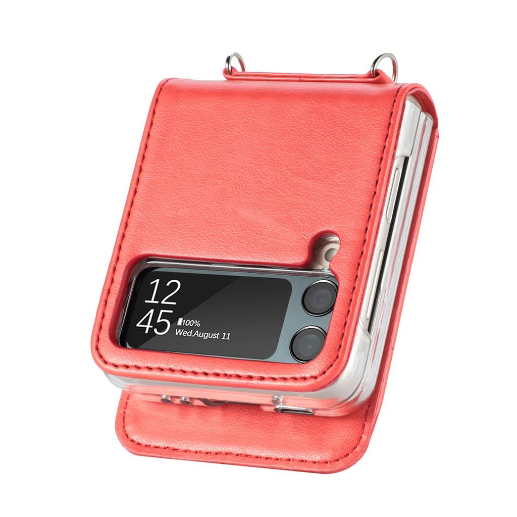 Карман для карт, функция кошелька, чехол для Samsung Galaxy Z Flip 4 5G Flip4 Flip3 Flip 3 Zflip3, кожаный чехол для телефона, аксессуары