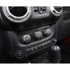Car Air Condition Adjust Switch Panel Decoration Cover Stickers for Jeep Wrangler JK 2011-2017 Interior Mouldings