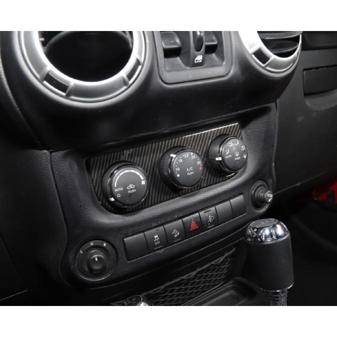 Car Air Condition Adjust Switch Panel Decoration Cover Stickers for Jeep Wrangler JK 2011-2017 Interior Mouldings