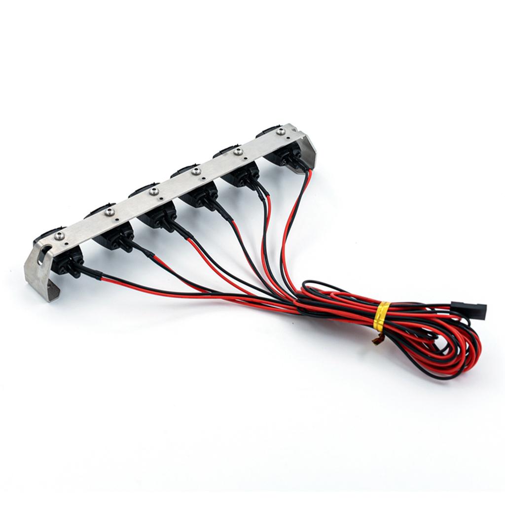 Комплект аксессуаров для светодиодного фонаря на крыше, 6 сменных светильников для 1/10 Traxxas TRX4 Trx4 Axial SCX10