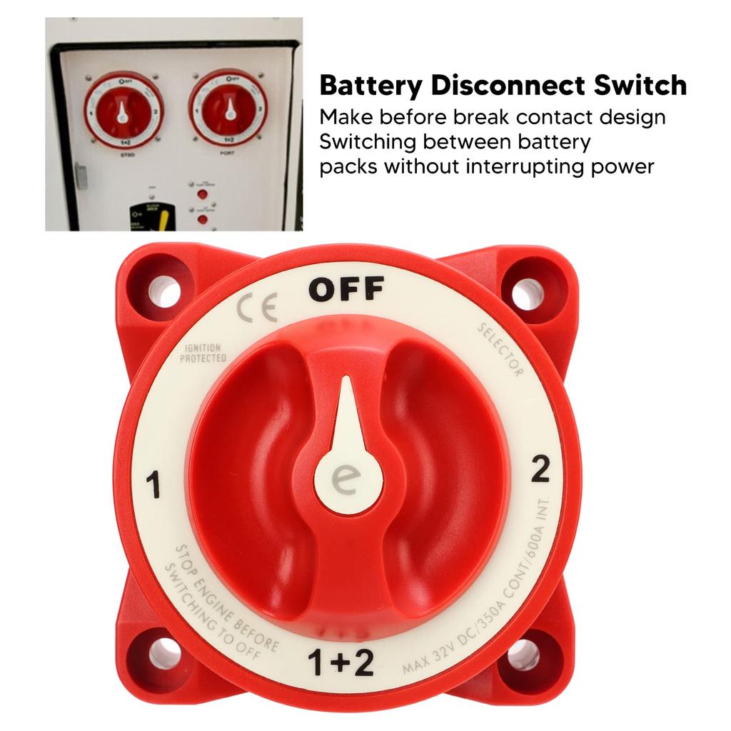 Выключатель аккумуляторной батареи, 4 положения передачи, выключатель питания, водонепроницаемый морской выключатель аккумуляторной батареи, селекторный переключатель аккумуляторной батареи