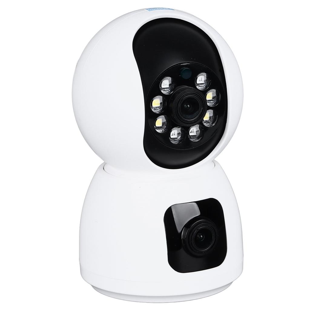 Wireless Security Camera Wifi Indoor Camera 1080P Dual Lens Remote Monitoring Baby Monitor with Two