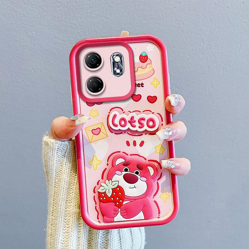 KEYSION Противоударный чехол для Infinix Smart 9 9 HD со шнурком Мягкий силиконовый милый 3D мультяшный чехол для телефона с куклой для Infinix Hot 50i