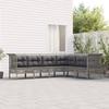 VidaXL Garden Lounge Set with Cushions 6 Pcs, Patio Furniture Set, Outdoor Furniture, Patio Sofa, Modern, 3187515
