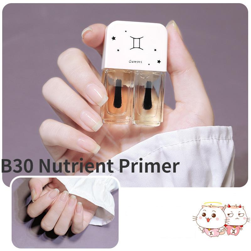 2 In 1 Nail Polish Semi Permanent Hybrid Varnish Gel Polish Non Uv Color Manicure Primer Top Coat Glitter Nail Art Quick Dry