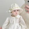 Детская шапка весенне-осенняя тонкая для новорожденной девочки, модная защита от солнца, шляпа от солнца, шляпа-панама, шляпа от солнца