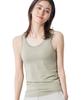 Nissen Underfree Bra and Tank Top and UV Grayish Size 4L Bra, Sweat-Wicking, Quick-Drying (Cooling Protection), Khaki,