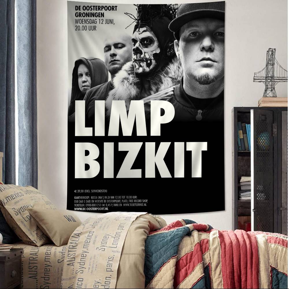 LLimp Band Bizkit Мультяшный Гобелен Искусство Научная Фантастика Комната Домашний Декор Настенное Полотно Листы