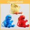 Luxurious Sesame Street Plush Backpack Elmo Cookie Monster Big Bird Doll For Kids