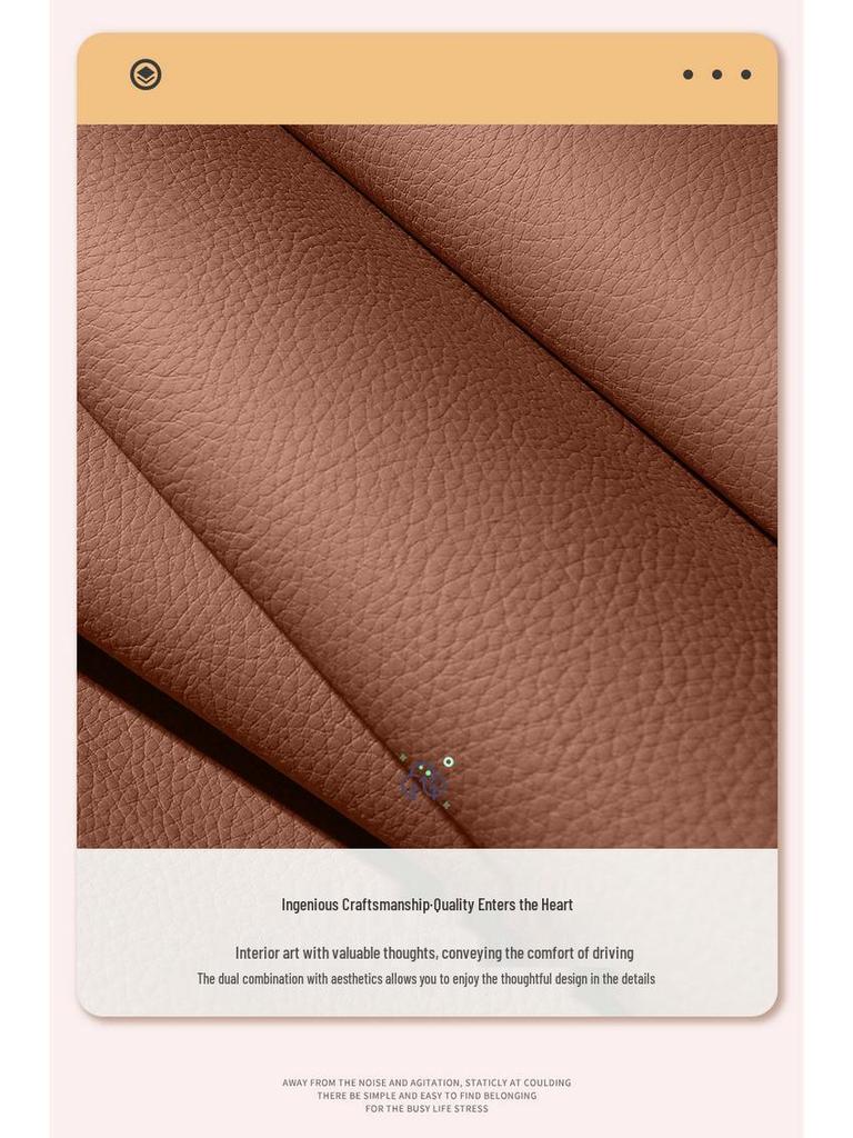 ORA Good Cat Cartoon Leather Car Seat Cushion - Universal Fit, Four Seasons