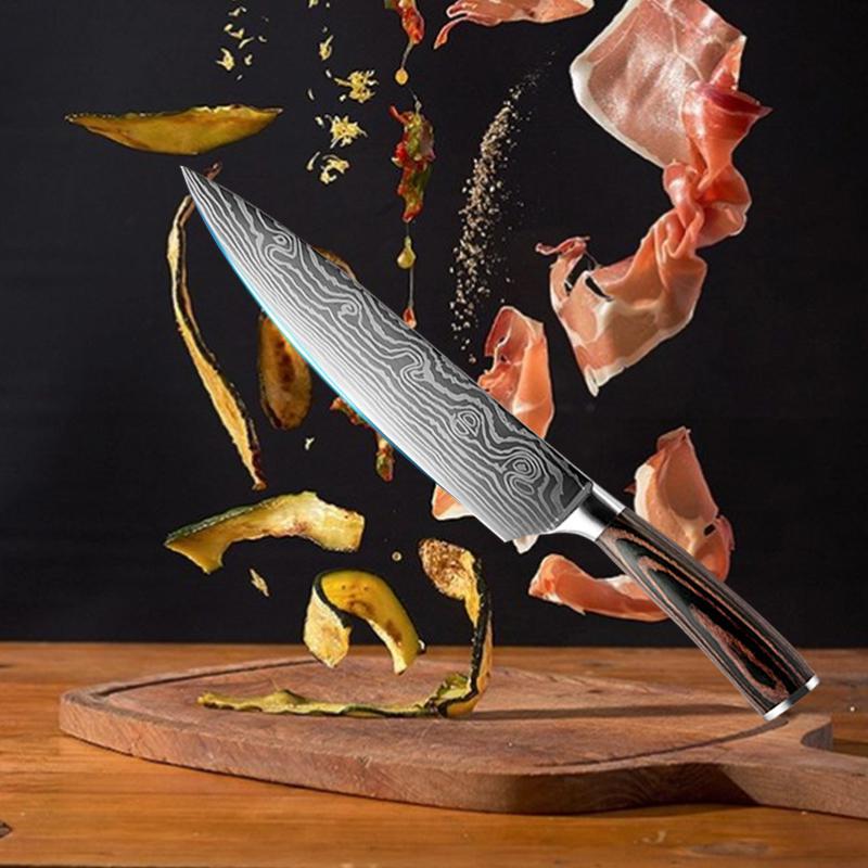 MYVIT TOP Kitchen Knives 8 Inch Damascus Steel Kitchen Knives Professional Japanese Damascus Chopping Knife Chef Knife