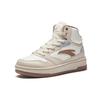 Anta Comfortable Fashion Slip Resistant Durable Mid Top Sneakers Women Sneakers White Beige Brown 922448083-2