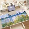 Retro Art C-Claude Monet Mouse Pad Anti Slip Rubber Edge Locked Thickened Laptop Gaming Desk Mat