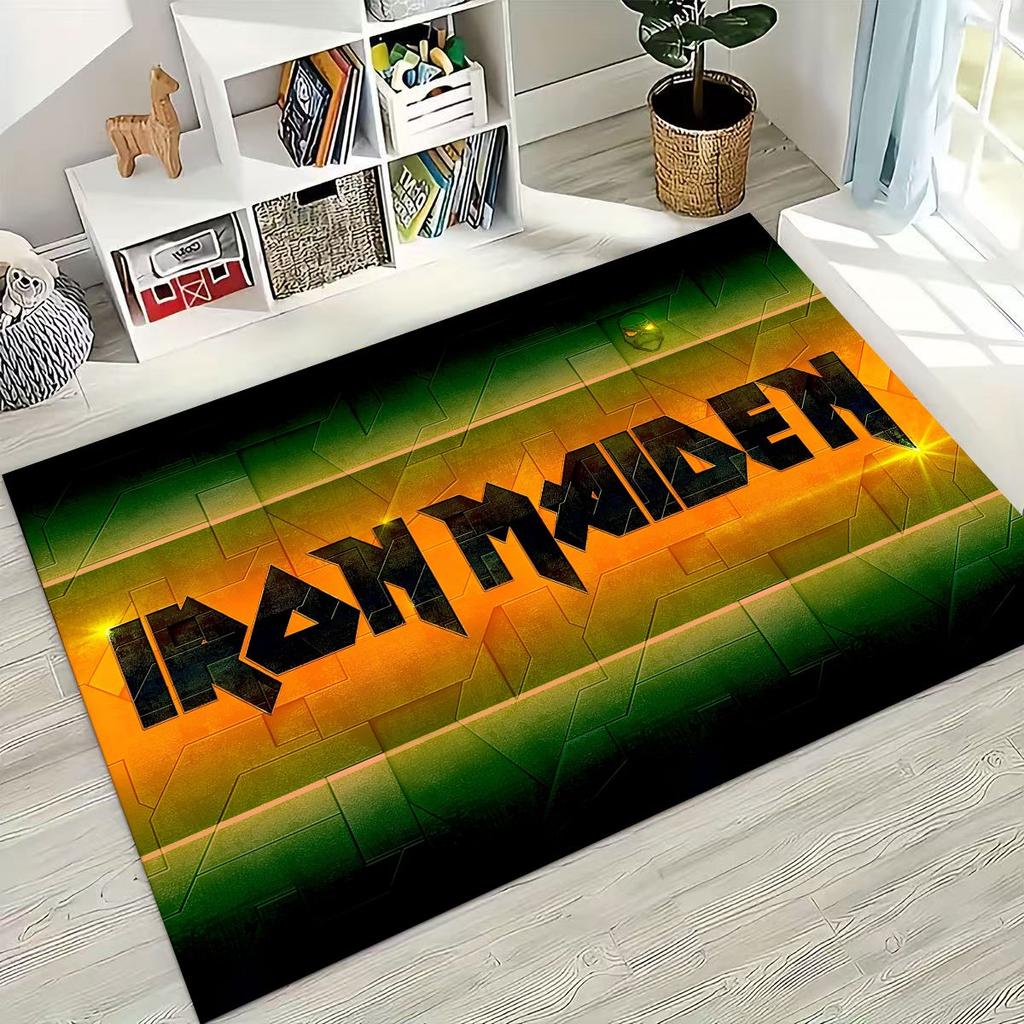 3D I-Iron-Maidens Music Band Art Carpet Rug for Bedroom Living Room Sofa Home Doormat Decor,Large Kids Non-slip Floor Mat