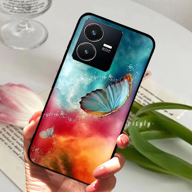 Для Vivo Y22S 2022 Чехол Ударопрочный Мягкий ТПУ Силиконовый Чехол для Телефона Для Vivo Y22 Y 22 V2207 Y22S V2206 Funda Capa Мультяшный Vivoy22