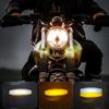Противотуманные фары для мотоцикла, светодиодные фары в форме черепа, яркий вспомогательный свет и рабочие фары, светодиодные фары для бездорожья