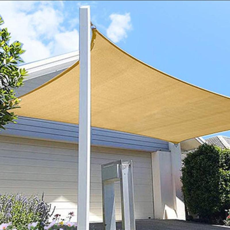 1шт армированная летняя подшитая ткань солнцезащитного козырька теплоизоляционная сетка с люверсами бежевый прочный бежевый