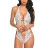 Women's Fashion Sexy Lingerie Backless Lace Jumpsuit Calcinhas Feminina