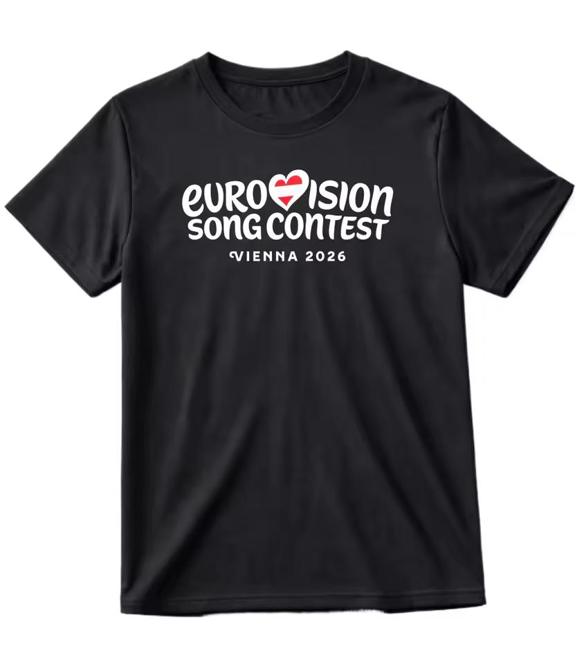 New logo Vienna Eurovision 2026 T-Shirt: Austria Song Contest 2026 Spring/summer Fashion Casual T-Shirt cotton Short-sleeved