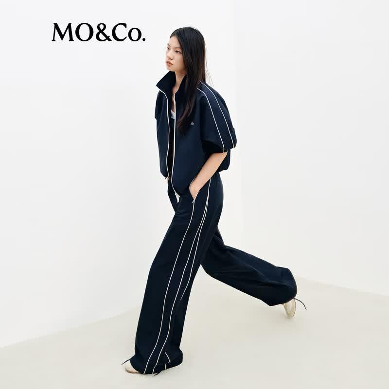 МО&Ко. Укороченная куртка с контрастной строчкой