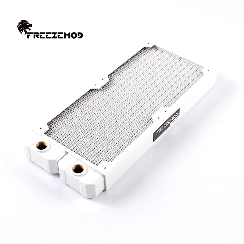 FREEZEMOD Медный радиатор G1/4'' толщиной 29 мм 120/240/360/480 мм для ПК с водяным охлаждением. Рядный радиатор-охладитель для 120-мм вентилятора
