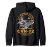 US Navy Aircraft Carrier Abraham Lincoln Abraham Hoodie CVN-72 (USS Lincoln) Zip-Up