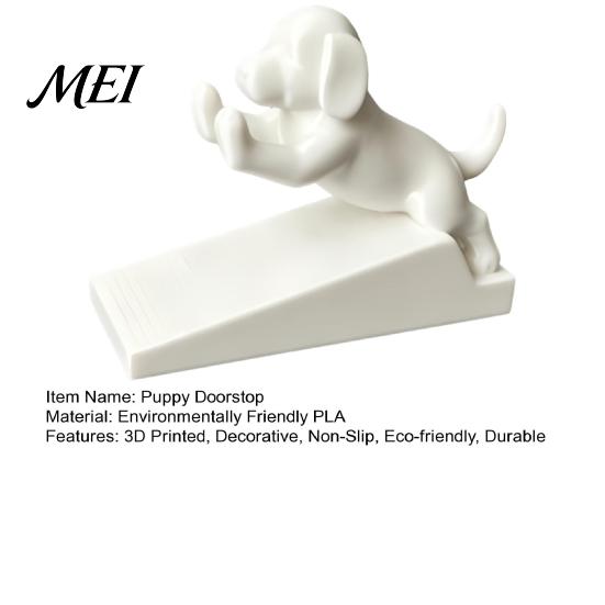 Healing Desk Ornament for Decor 3D Printed Cartoon Dog Door Stopper, Cute Animal Holder, Holder Non-Slip Wedge Floor Wall Protection Home Puppy