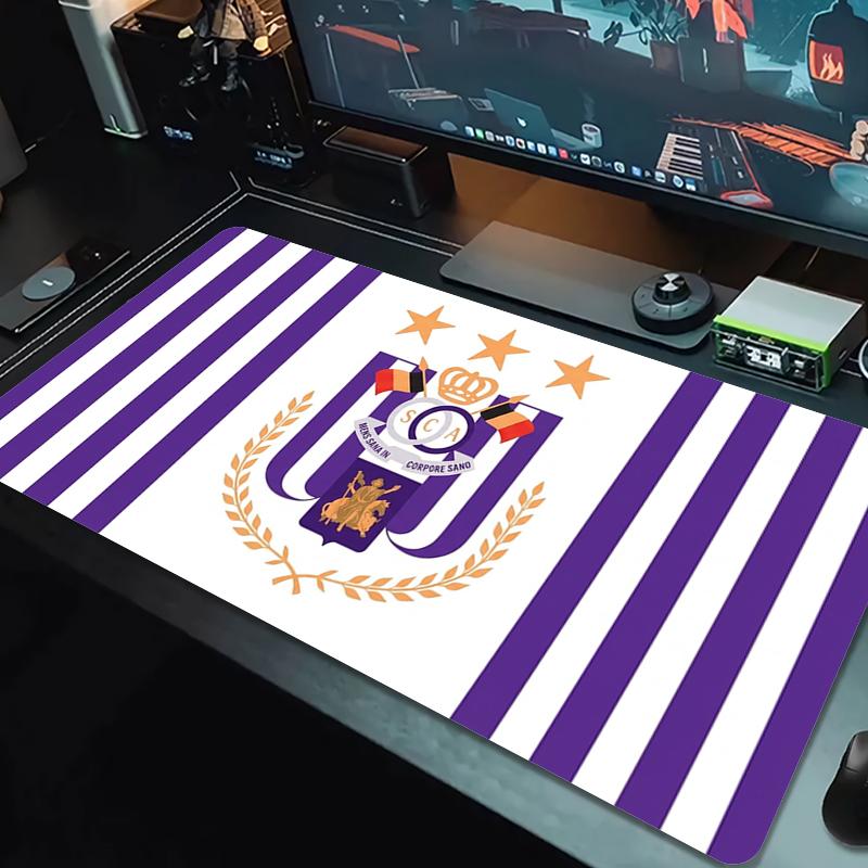 Rsc Anderlecht Mouse Pad Large Gaming Table Cushion Nonslip Laptop Tablet Big Mousepad Xxl Mat Mini Pc Playmat With Lock Edge
