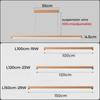 Светодиодный подвесной светильник из скандинавского дерева, простая потолочная люстра с регулируемой яркостью, для столовой, кухни, длиннополосный подвесной светильник