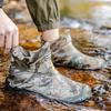 Short Waterproof Men's Rubber Shoes Fashion Camouflage Army Green Rain Boots Outdoor Stream Beach Water Shoes Rain Shoes