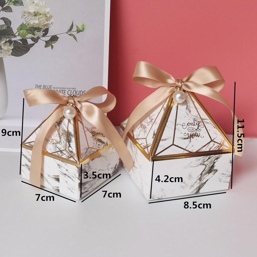 50 шт. башня с драгоценными камнями бронзовые конфеты драже коробка для торта свадебная открытка коробка украшение подарочная коробка упаковочная коробка свадебные принадлежности