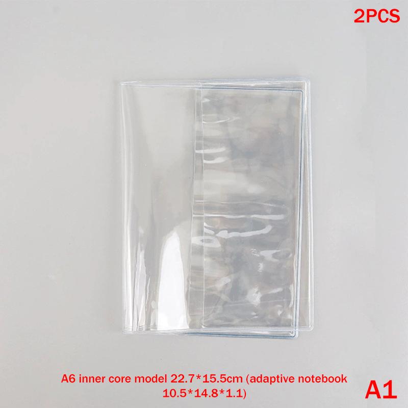 Waterproof PVC Protective Notebook Sleeve for A6 A5 Diary Journal Planner Dustproof Transparent Cover for School Office