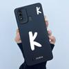 For ITEL Vision 2S P37 P651L P651W Case Cover Lucky Initial Letter Silicone Soft Matte Phone Bumper for ITEL Vision2S P37 Casing