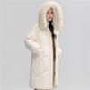 YAYA Women's Long Over-Knee Fur Collar Down Parka