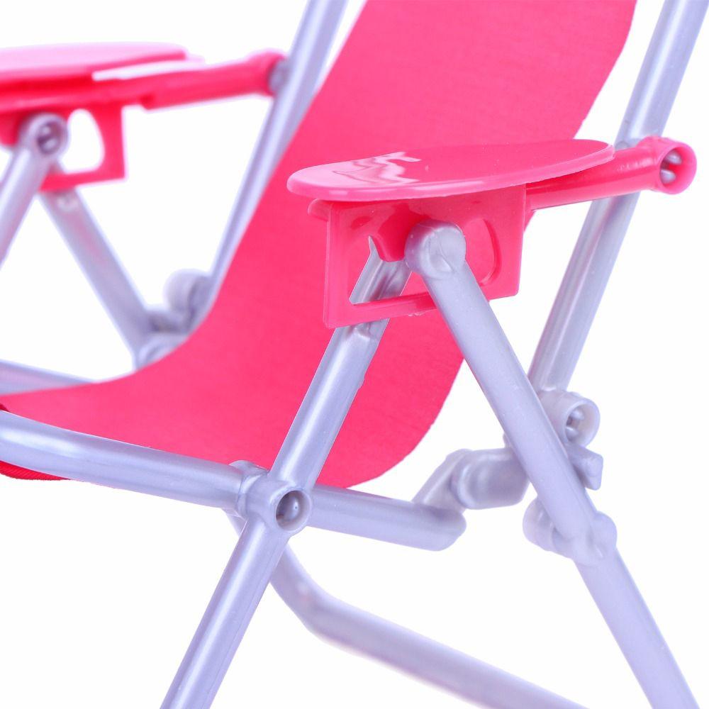 Gift Playing House Foldable Deckchair Toy Accessories Dollhouse Furniture Doll Beach Chair