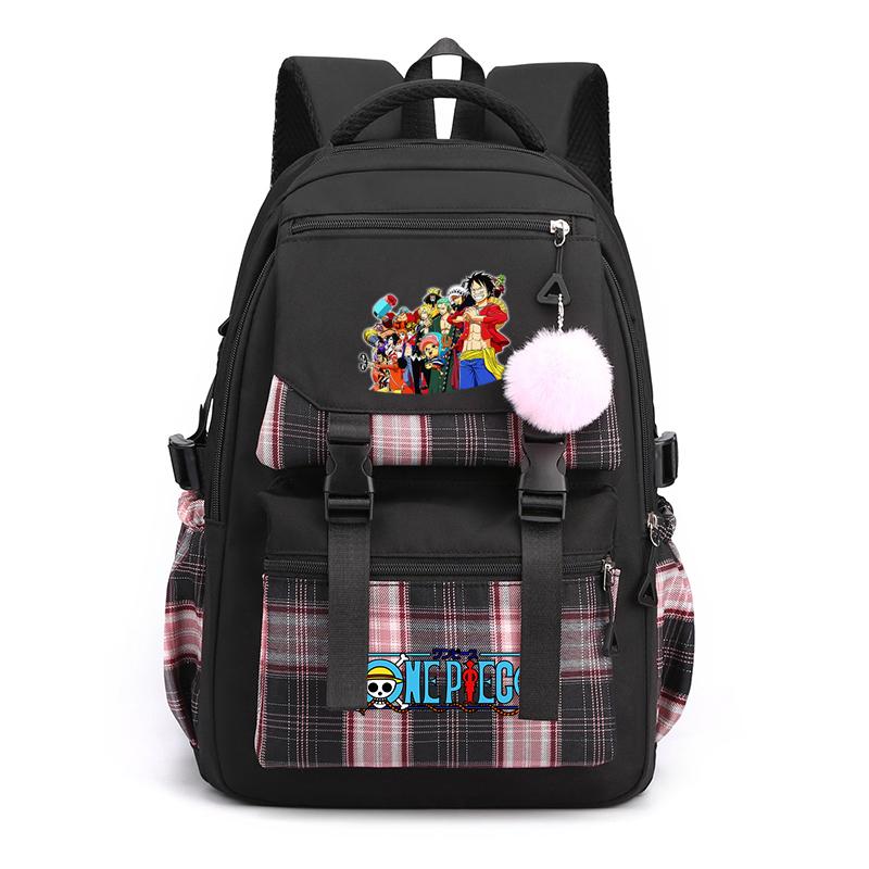 Аниме One Piece Printed College Bag Bag Document Bag Teen Back To School Холщовый рюкзак для девочек и мальчиков, студенческая сумка для ноутбука, мужская и женская дорожная сумка, рюкзак