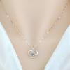 1PC Love Pendant Simple Light Luxury Neck Chain Internet Celebrity Collarbone Chain Versatile Jewelry