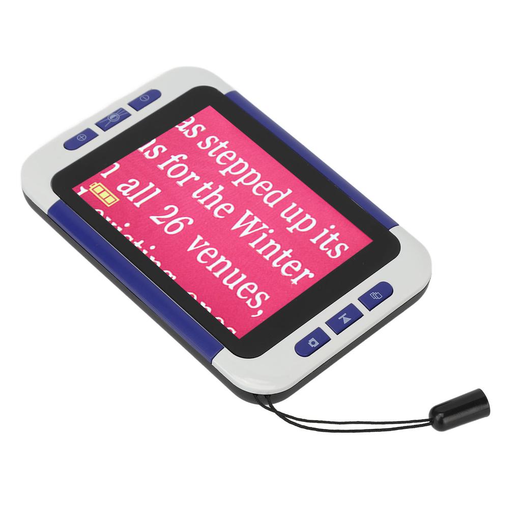 Handheld Video Digital Magnifier 26 Color Modes Electronic Reading Aids for Far Near View 2‑48X 110‑240V EU Plug