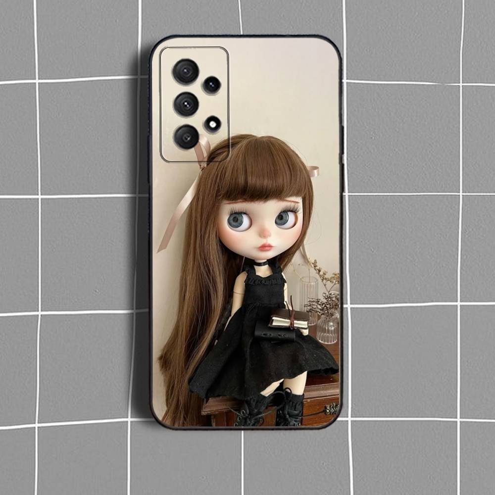 Fashion d-doll B-Blythe Phone Case For Samsung Galaxy A 91,80,73,72,71,53,52,51,22,5G Shockproof Soft Black Cover