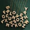 Cubic Zirconia Gold Plated Bubble Alphabet Letter Necklace Monogram Necklace Balloon Initial Necklace Gifts for Women Girls