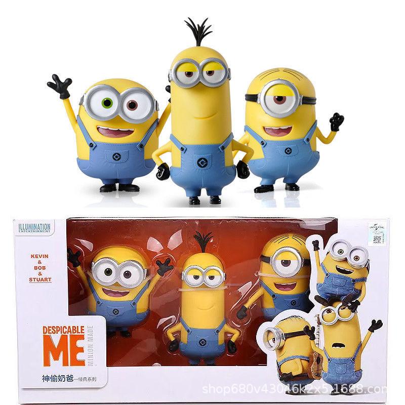 Minion Bobblehead Figure Official Despicable Me Collectible Beijing Universal Studio Souvenir Toy Gift Set
