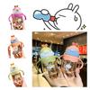 Rabbit 450ml Cartoon Water Bottle For Kids Double Handle Sippy Kindergarten Cup