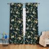 Floral Botanical Curtains Panel Living Room Darkening Flowers Print Vintage Window Curtain Drapes With Grommet