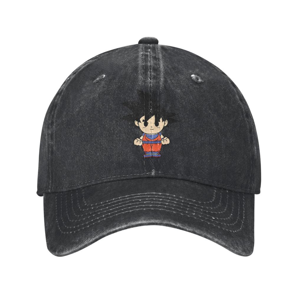 Son Goku Chibi Dragon Ball Baseball Cap Casual Distressed Denim Sun Cap Men Women Outdoor Summer Adjustable Fit Caps Hat