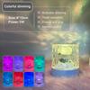 Динамичный вращающийся ночник с эффектом водной ряби, проектор океанских волн, 16-цветная хрустальная настольная лампа с пультом дистанционного управления для вечеринки