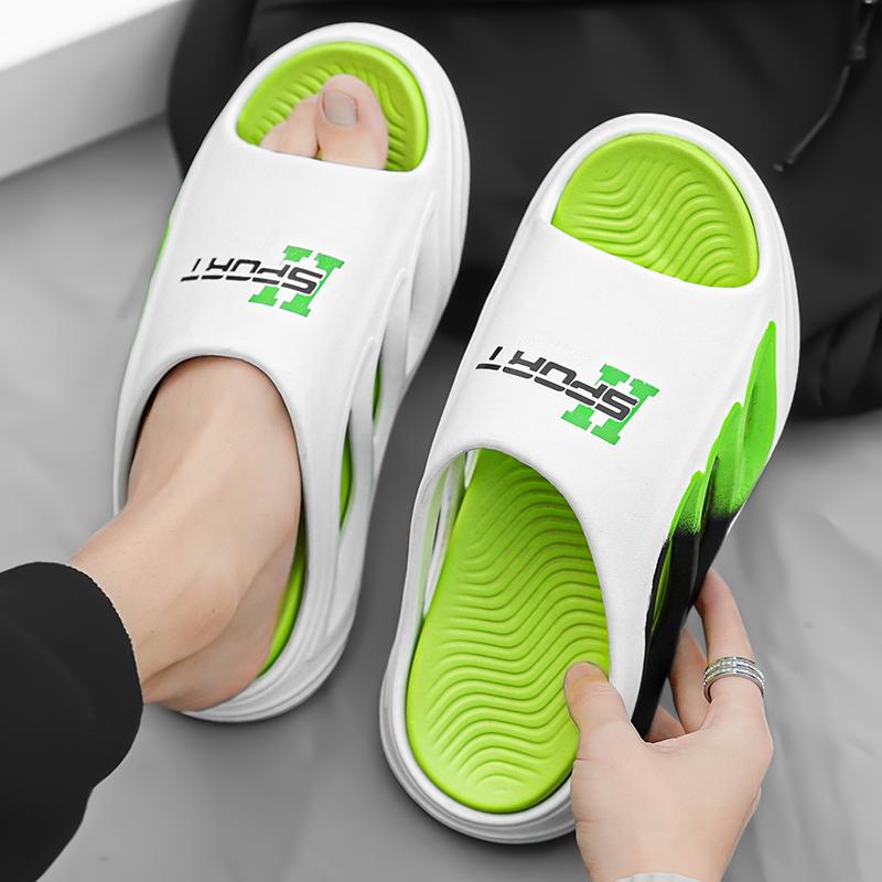 38-45 Мужские модные тапочки на мягкой подошве больших размеров Домашние повседневные тапочки Пляжные сандалии